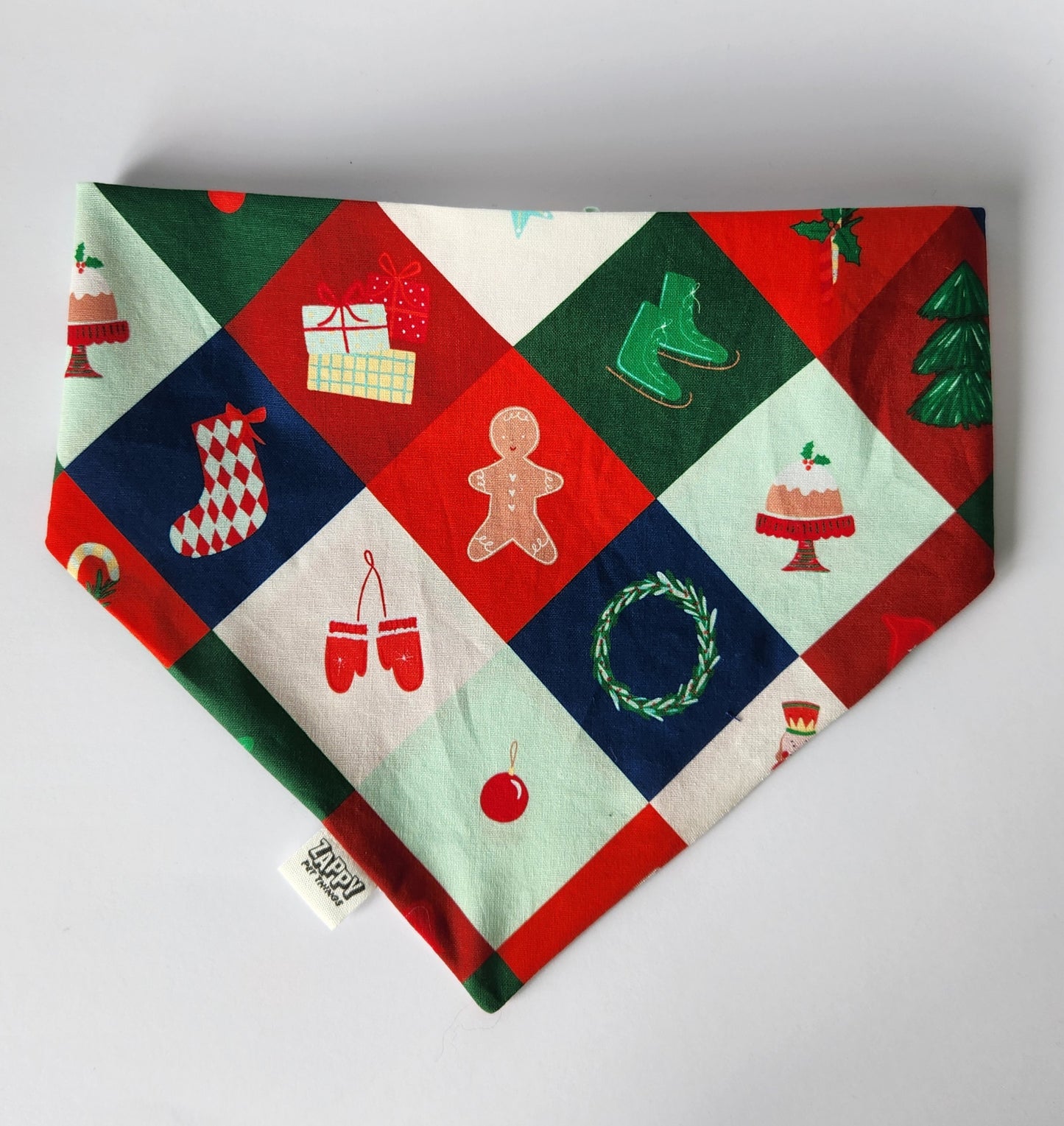 Christmas scrunchie bandana